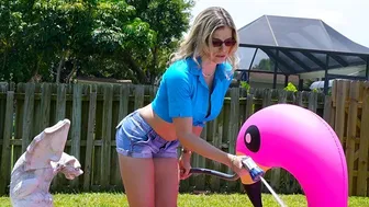 Inspecting My Stepmom's Big Boobs and Busty Curves During a POV Blowjob