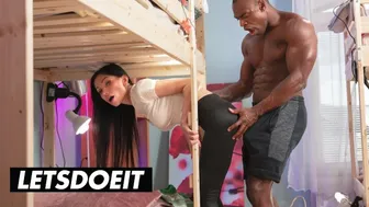 Cleaning Lady Seduced and Fucked by Stranger's Massive Black Cock