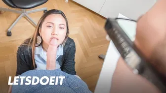 Exotic Thai Teen May Gets Creampie and Facial After Intense Travel Fuck