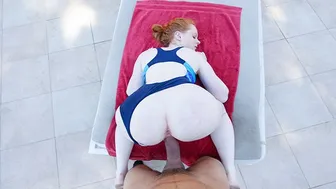 Pale Ginger Teen Gets Fucked By Swimming Coach In Outdoor Passion