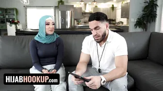 Curvy Arab Babe Pleasures Soccer Coach in Steamy Hijab Hookup