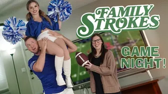 Cheerleader Stepdaughter Distracts Stepdad with Her Booty Before the Big Game