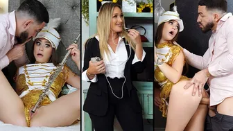 Josie Tucker's Petite Tits Glazed in Explicit Taboo Fantasy Roleplay