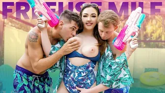 Stepmom Uses Her Body in Threesome to Stop Stepsons' Military Plans