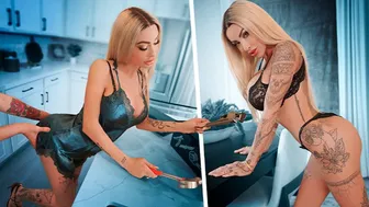Danae Mari & Juan Loco's Stepmom Taboo Fantasy: Rough Tit Fucking and Cumshot