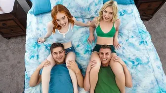 Stepsisters Madi and Britt Swap Step Bros in Wild Foursome Post Dirty Game