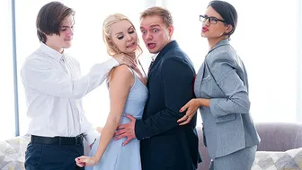 Aaliyah Love and Penny Barber Engage in a Taboo Stepfamily Threesome Fantasy