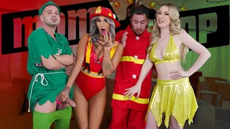 Seductive Stepmoms Unleash Wild Halloween Fantasies with Their Stepson