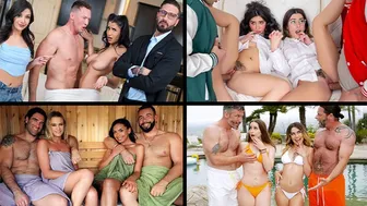 Stepmom and Stepdaughter Swap Partners in Taboo Family Fantasy
