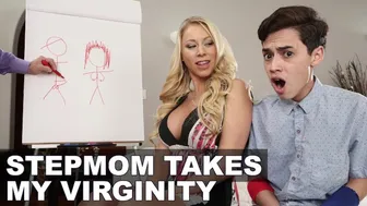 Katie Morgan Teaches Her Stepson Juan How to Fuck in a Wild Threesome