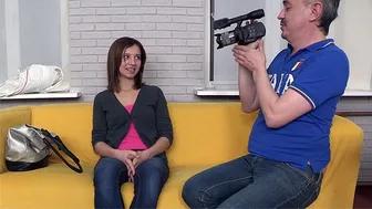 Petite Russian Brunette Audition Turns Wild On Casting Couch