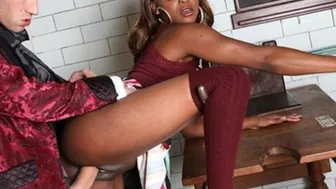 Danny D coaches ebony beauty Jasmine Webb through explosive squirting orgasms