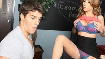 Big Boobed Sex Hungry Teacher Aleksa Nicole Fucks Her Student
