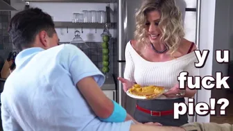Grateful Stepson Fucks Busty Stepmom During Holiday Feast