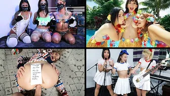 Misty, Kenzie & Sarah's Taboo Threesomes & Ebony Desires