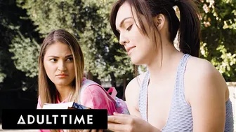 Shy Lesbian Tutor Gizelle Blanco Seduces College Student Freya Parker