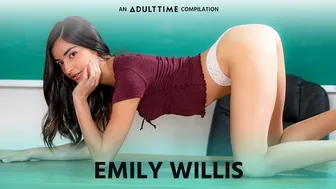 Emily Willis Takes Rough Threesome Creampie and Open Mouth Facial