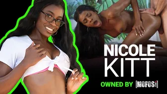 Ebony Beauty Nicole Kitt Fucks Charles Dera Under a Gazebo in Explicit Outdoor Scene
