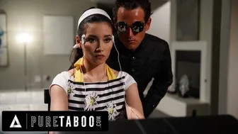 Law Enforcer Dominates Housewife's Forbidden Desires in Futuristic Roleplay