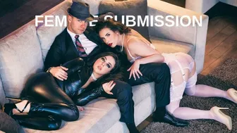 Whitney & Casey Worship Their Master with Rough Spanking & FFM Domination