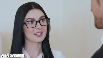 Art Collector Ravages Curator's Hairy Pussy in Wild Gallery Encounter