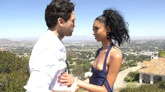 Slim Ebony Teen Jada Doll Gets Pounded By Hung Stranger's Massive Cock
