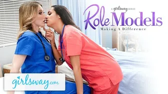 Eager Rookie Nurse's Dripping Pussy Melts Under Superior's Touch