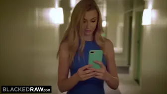 Blonde Bombshell Secretly Films Wild Interracial Fling