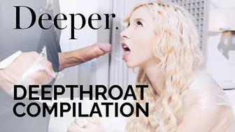 Intense Deep Throated Threesome Compilation with Blonde & Brunette Stars