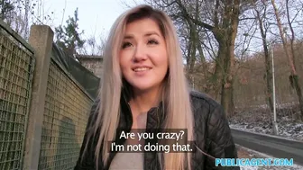 Young Russian Girl Enjoys Public Sex for Cash with Stranger