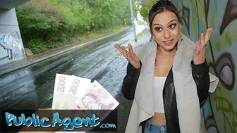 Curvy Latina Babe Rubi Rico Fucks Stranger in Public Stand-Up Doggy