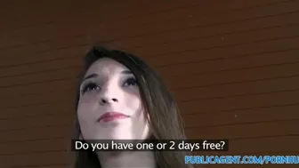 Sexy Spanish brunette passionately fucked in hotel room by stranger
