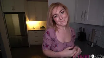 Passionate Last Night with Busty Redhead Before College Departure