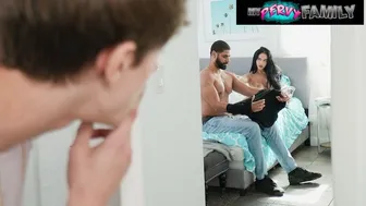Seductive Latina StepMILF Silences Stepson With Her Wet Pussy and Big Tits