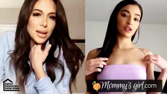 Emily Willis & Stepmom Jaclyn Taylor Explore Forbidden Desires With Remote Control Play