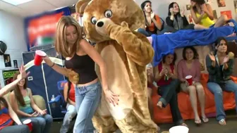 College Dorm Orgy with Latina Babes and Male Strippers Turns Wild