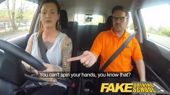 Advanced Horny Driving Lesson Leads to Sweaty Car Creampie