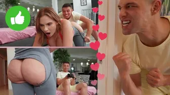 Johnny Love Fucks Busty Girlfriend Brandy Renee in a Viral Prank Scene