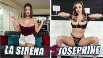 Epic Throat Fuck Battle Between La Sirena 69 and Josephine Jackson