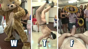 Bride-to-Be & Horny Friends Gangbanged by Naked Studs at Wild Party