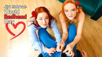 Fiery Redheads Olivia Trunk and Nicole Murkovski Celebrate World Redhead Day with a Wild Threesome
