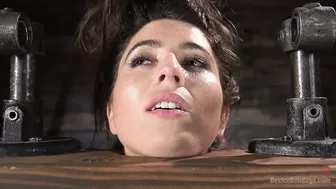 Girl Next Door Endures Metal Bondage Punishment Until She Cums Hard