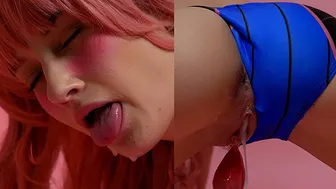 Pink-Haired Teen Tiffany Tatum Fucks Her Dildo and Moans in Ecstasy
