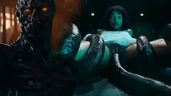 Ebony Babe Dominated by Tentacled Alien Monster in Intense BDSM Encounter