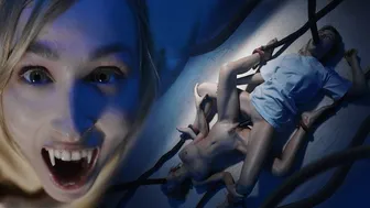 Alien Monster Dominates Vampires Kelly Collins & Ashby Winter in Explicit Orgy
