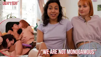 Two Lesbians Invite a Lucky Man for a Wild Threesome