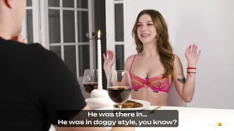 Agatha Shayk Surprises Jimmy Bud with a Steak Dinner and Intense Blowjob