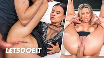 Thick Babes Billie Star & Shalina Devine Take Massive Cocks in Anal Obsession