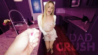 Dad's Keychain Button Triggers Daughter's Moans During Rough Fuck Session