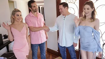 Mature Men Swap Their Teen Babes for a Wild Group Fuck Session